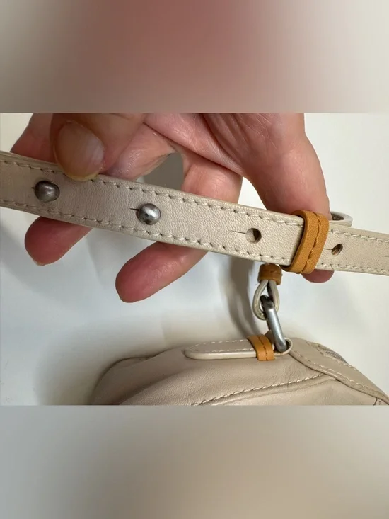 RADLEY LONDON Cream Leather Crossbody with Tan Accents - Picture 12 of 16